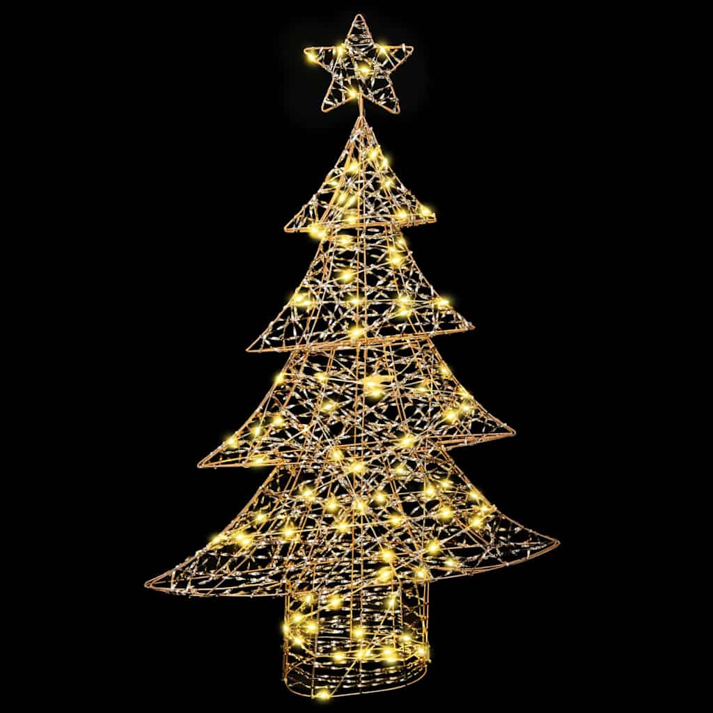 Christmas Tree with 120 Warm White LEDs 120.5 cm PET