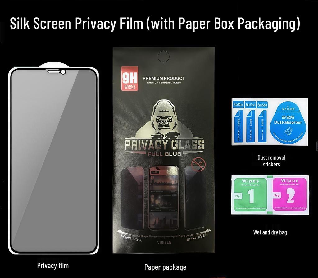 Защитное стекло для экрана Google Pixel 9a/9proXL, полное покрытие, с защитой от подглядывания, из закаленного стекла