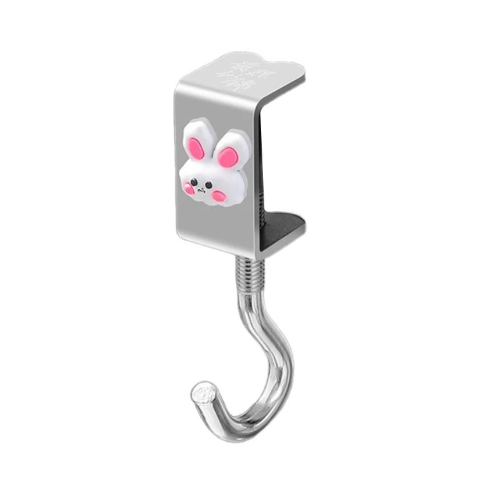 Rotatable Schoolbag Hook Adjustable Backpack Hanger New Table Edge Storage Hook Office