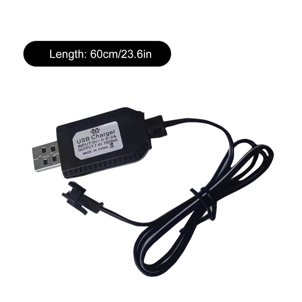 Lithium battery charger 7.4V XH-3P charging cable with protection toy aircraft accessories USB data cable