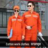 Men's Reflective Cotton-Polyester Workwear Set for Spring/Autumn - Long Sleeve