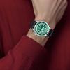 Citizen PROMASTER Кварцевые часы с питанием от света Резиновый ремешок Мужские часы Зеленый циферблат BN0158-18X