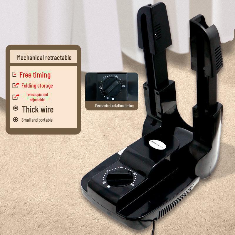 Portable Telescopic Shoe and Sock Dryer with Intelligent Timing, Ozone Sterilization, and Deodorization