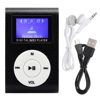 0,8-дюймовый ЖК-экран Мини Портативный MP3 Музыкальный Плеер Металлический Мини Клип MP3 Поддержка Карты Памяти с