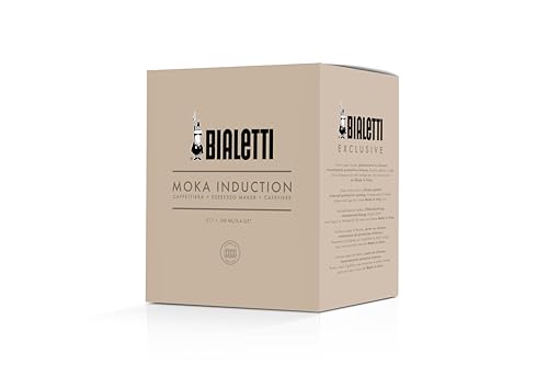 Bialetti Moka Induction Exclusive Red 2-Cup Coffee Maker, Induction Compatible & Stovetop Compatible (Coffee Maker, Espresso Maker, Mocchinetta)