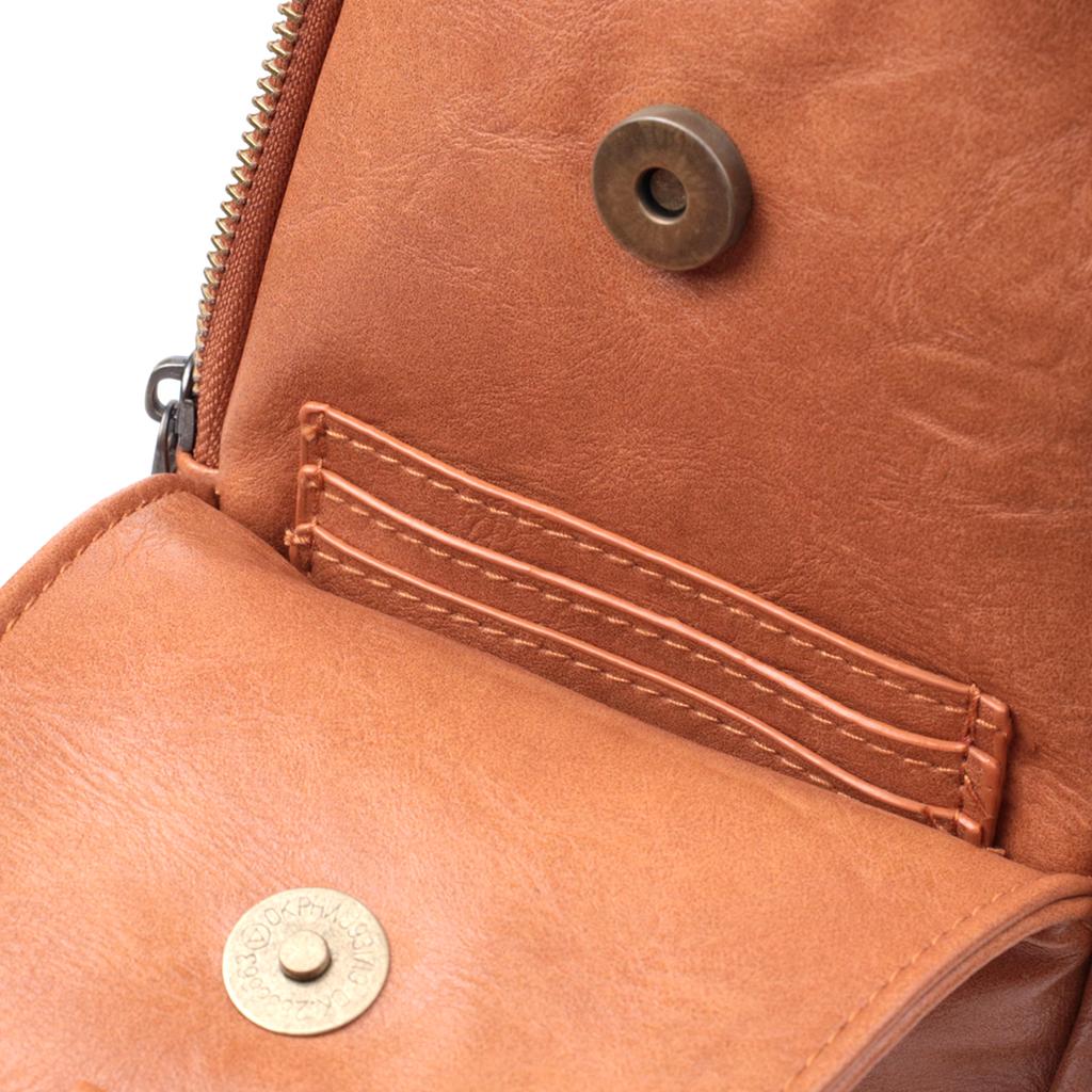 Interesting Shoulder Bag In a Fashionable Color Made of Eco-leather VINTAGE Bag 22793 Red