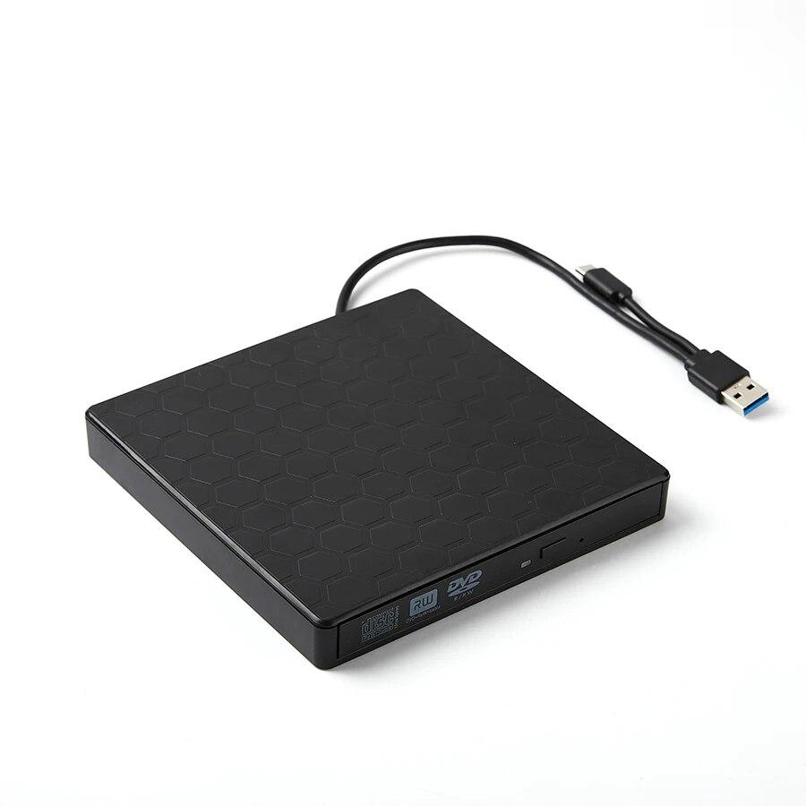 AMMTOO Внешний DVD-привод USB 3.0 Портативный +/-RW-плеер для записи компакт-дисков, совместимый с ноутбуком, настольным ПК Windows