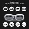 GetD GL1600 3D-очки с высоким коэффициентом пропускания и активным затвором, черные очки с четким изображением для кино для DLP LINK 3D-проекторов