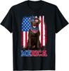 4th of July USA Patriotic Chocolate Lab Gift Unisex T-Shirt