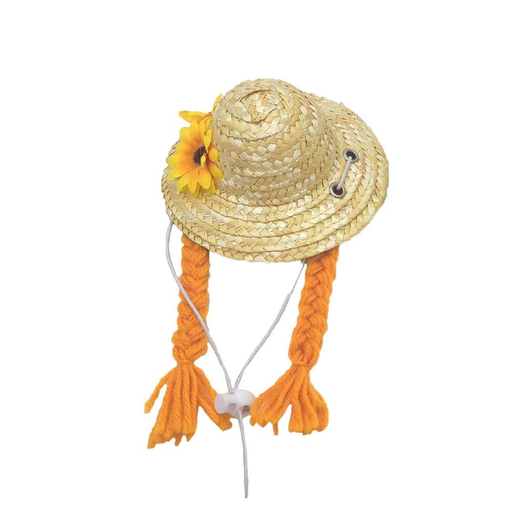 Wig Sunflower Flower Summer Small Hat Pet Hat