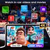 BER1 CarlinKit 3 в 1 Android 15 CarPlay AI Box Беспроводной адаптер Android Auto Qualcomm SM6350 128 ГБ 8-ядерный для Youtube Netflix FOTA