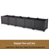 deepened six-compartment, 180x30x35cm