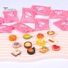Mini Food Drinks Ornaments Resin Miniature Food Toys Realistic Simulation Food Drinks for Dollhouse Kitchen Accessories DIY Crafts
