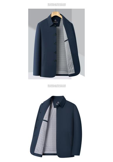 2026 Men's Business Casual Lapel Jacket: Versatile Spring/Autumn Wear for Middle-aged Styles