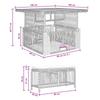 Garden Dining Set with Cushions 3 pcs Beige and Cream Poly Rattan