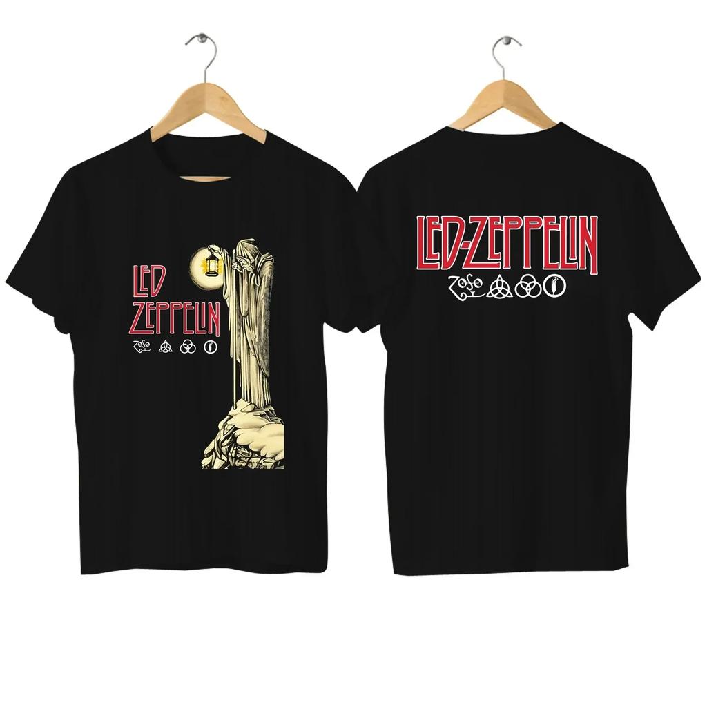 Графические свободные спортивные топы Led Comfortable Streetwear S-5XL 2024 Мужская футболка с флагом тура США 1975 года Повседневная футболка Zeppelin смешная