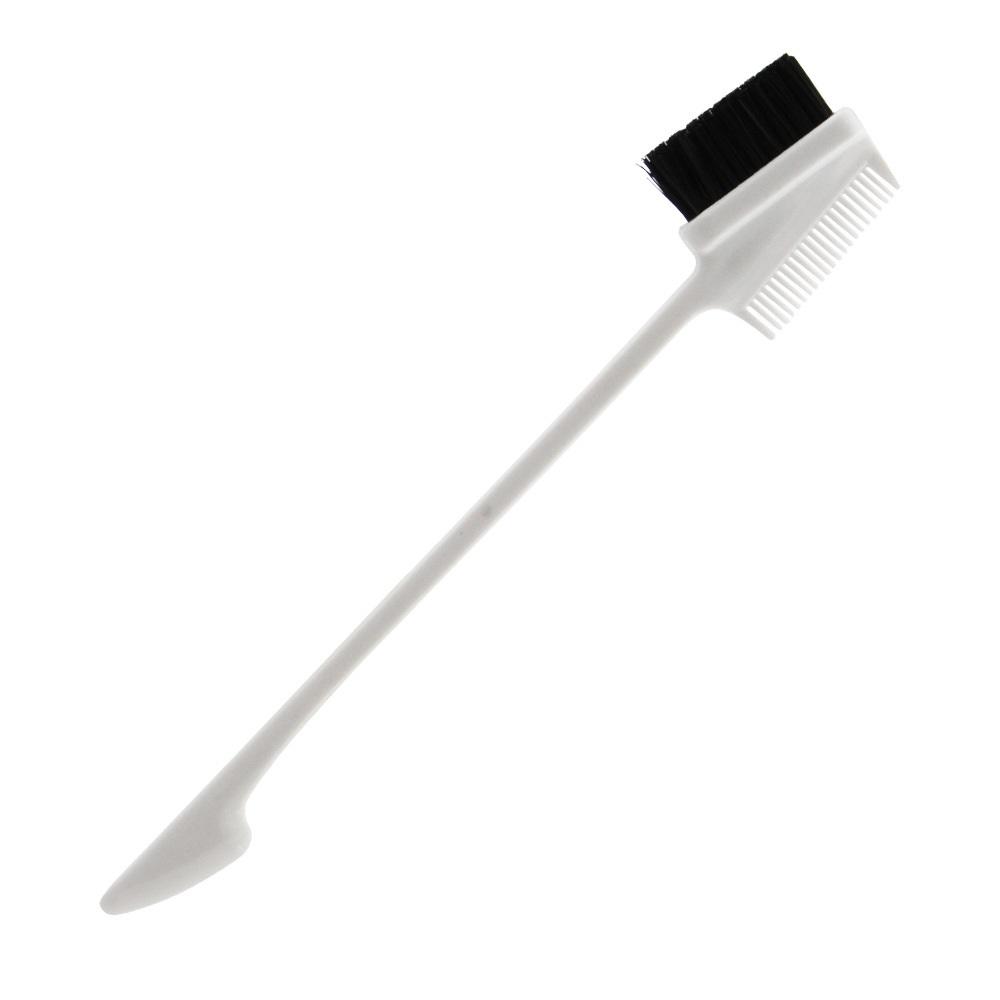 Double Sided Edge Comb Hairbrush Salon Professional Waterproof Nylon Brush Edge Control Plastic Handle 15 Colors Commercial Use
