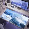 Aesthetic Large Winter Anime Boy Mouse Pad XXL Snowman Scenery Desk Mat Non-Slip Rubber Keyboard Cushion For PC Desktop Gamer