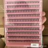 30P40P Термоплавкие Многоволоконные Накладные Ресницы Сегментированные Самоприклеивающиеся Густые Натуральные Сценические Плоские Накладные Ресницы Мягкие Волосы