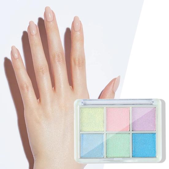 1 комплект порошка, насыщенного, блестящего, высокого, для ногтей, не летающего, «сделай сам», радужного, яркого, яркого пигмента