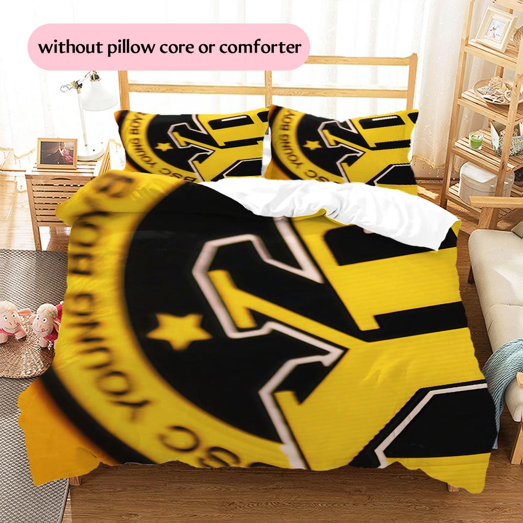BSC Young Boys Pattern Bedding Home Decoration Birthday Gift ( 1 duvet cover + 2 pillowcase, without core),fan merchandise.