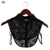 1pc Sexy Lace Fake Collar Shirt Shawl Flower Crochet Neckline Collars Women Detachable Collar Half Shirt Faux Collar Lace Fabric
