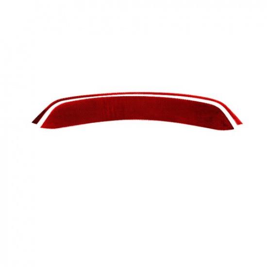 Red Carbon Fiber Rear Trunk Spoiler Wing Cover Trim For Porsche 718 Boxster
