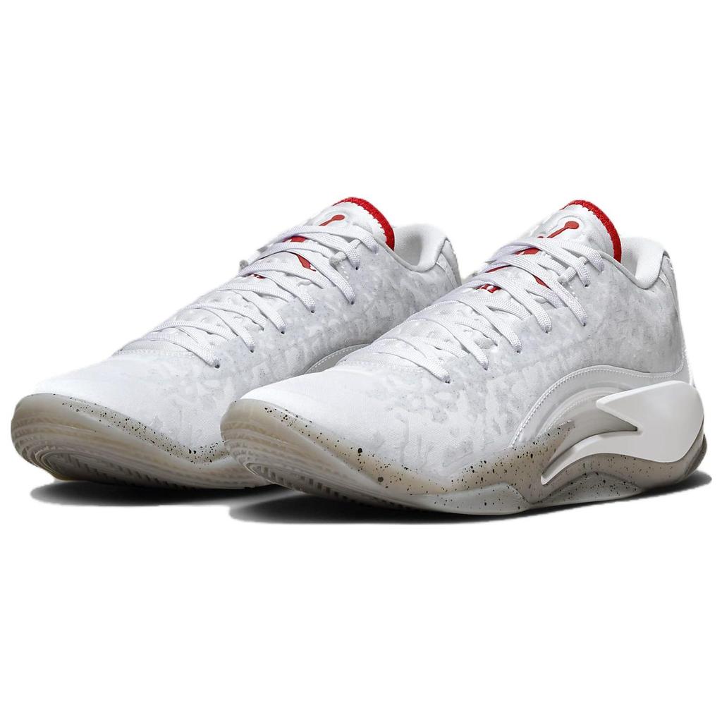 Air Jordan Zion 3 Fresh Paint Мужские кроссовки Белый Университетский-красный Цементно-серый DR0675-106