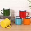 Ностальгическая эмалированная кружка: Толстый Железный Ободок, Цветная Кофейная и Чайная Чашка для Офиса