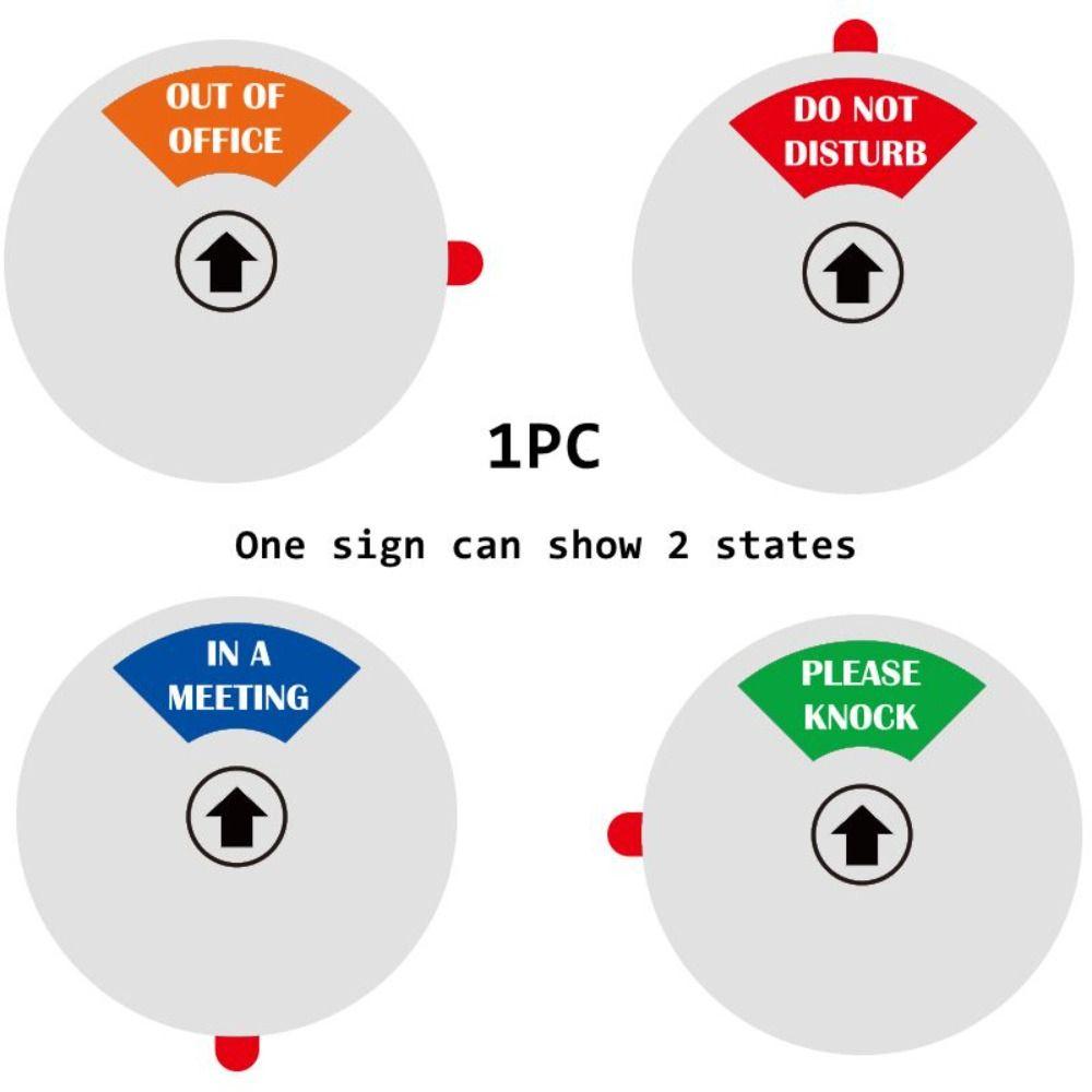 ABS Office Door Sign Waterproof Door Slider Signs Convenient to Use Reminder Signs  Meeting Room