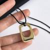 Простое геометрическое полое ожерелье с подвеской в ​​стиле хип-хоп, милое и крутое универсальное ожерелье неправильной формы