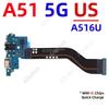 Плата-коннектор порта зарядки USB Dock Flex-кабель для Samsung Galaxy A50 A51 A52 A52s A53 A54 A55 A56 A50S A505F A505U US EU