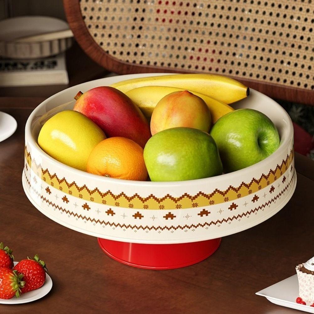 Large Capacity Dried Fruit Plate Plastic Snack Tray Jewelry Storage Tray  Entryway Display