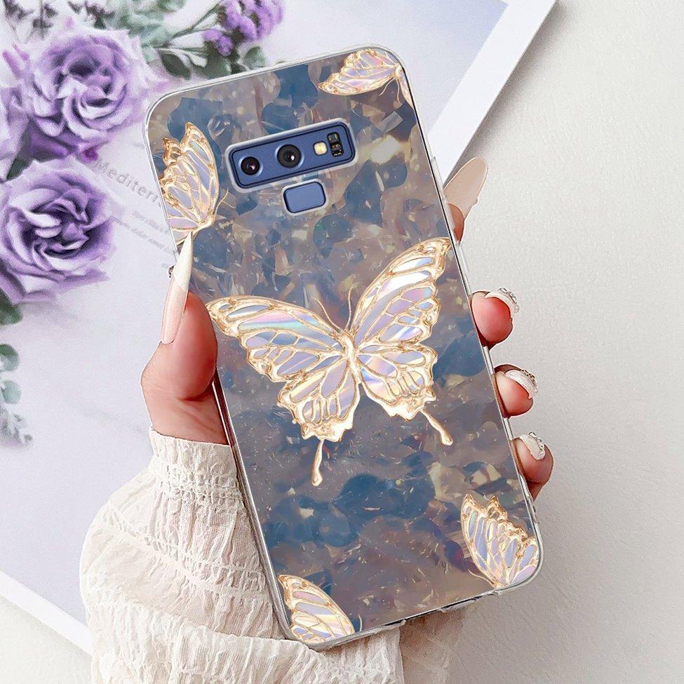 Прозрачный чехол для Samsung Note9 Милый Кот Модный Роскошный Расписной Мягкий Чехол для Телефона для Samsung Galaxy Note 9 Case SM-N9600 SM-N960F