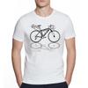 Worn Out Bike Men's T-shirts Skeleton Bicycle Short Sleeve Creative Cycling Art Tshirts Fashion Skull Desgin Top Streetwear Tees