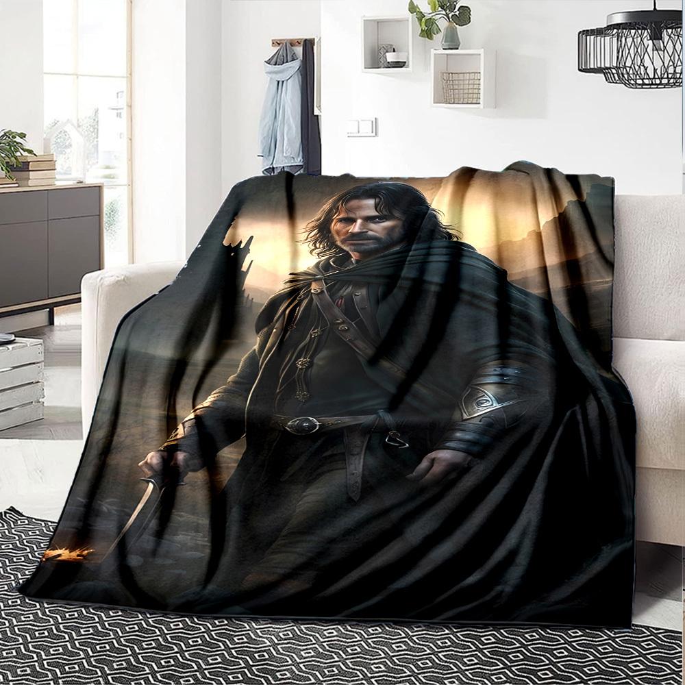 1pc Knightly Armor Flannel Blanket Soft Warm Throw for Home, Office, Travel, All-Season Cozy Bedding Gift L1434