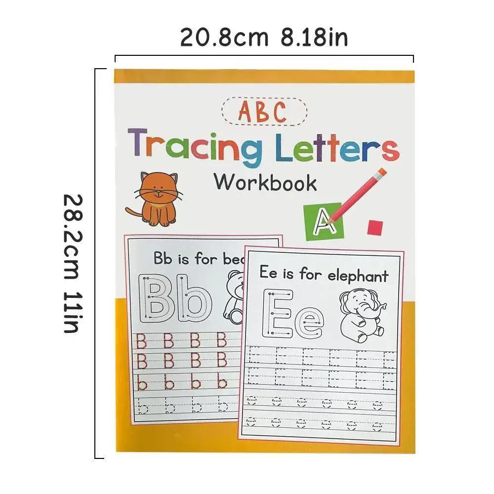 Tracing Letters A-Z Uppercase and Lowercase Writing and Coloring Workbook Preschool English Learning Montessori