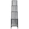 Bookshelf Gray Sonoma 122 x 30 x 132 cm Particleboard and Metal