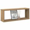 VidaXL Wall Cube Shelves 2 Pcs Artisan Oak 60x15x23 Cm, Cube-shaped Storage, Cube-shaped Organizer, 856589