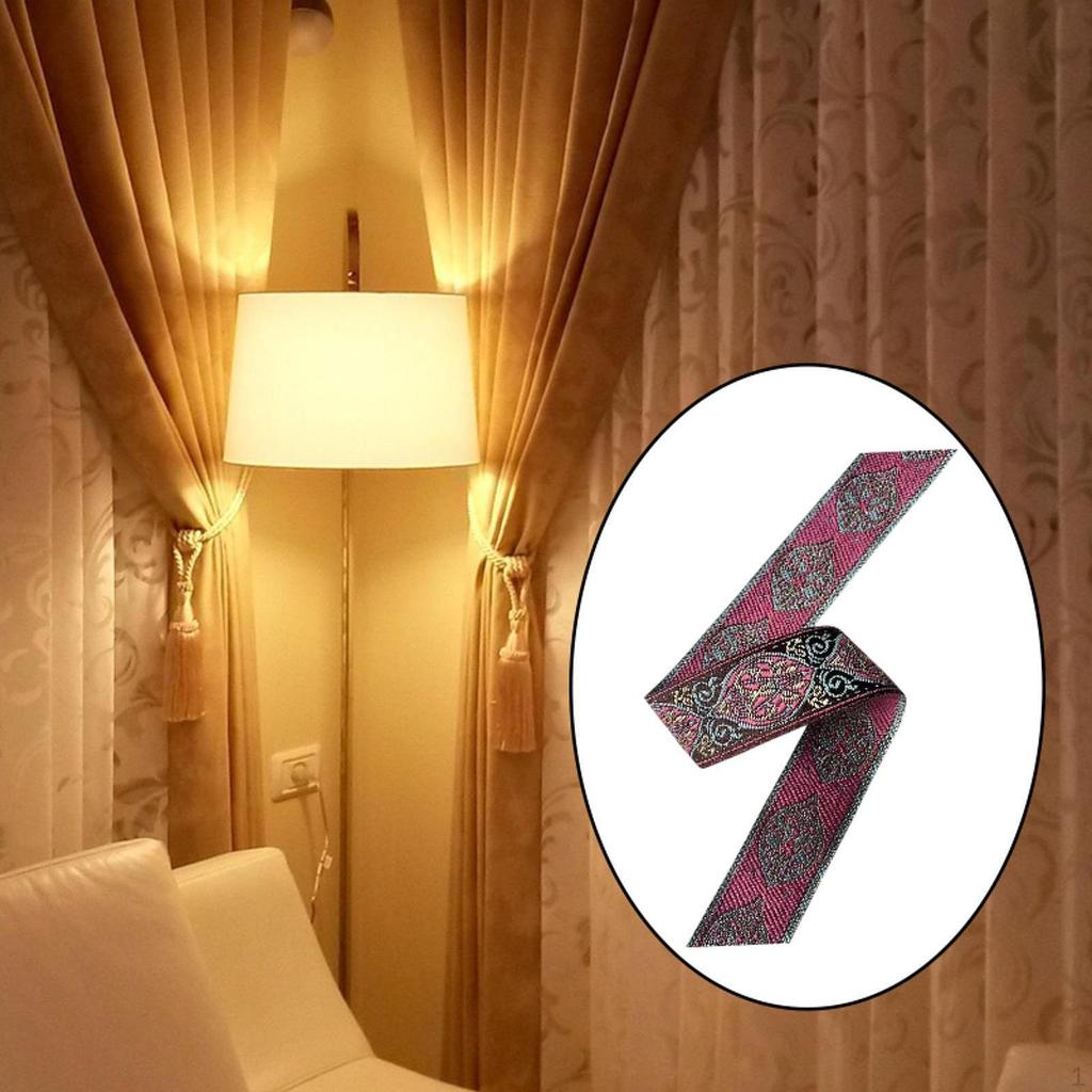 Жаккардовая отделка, материалы для рукоделия, этническая ткань, вышитая отделка