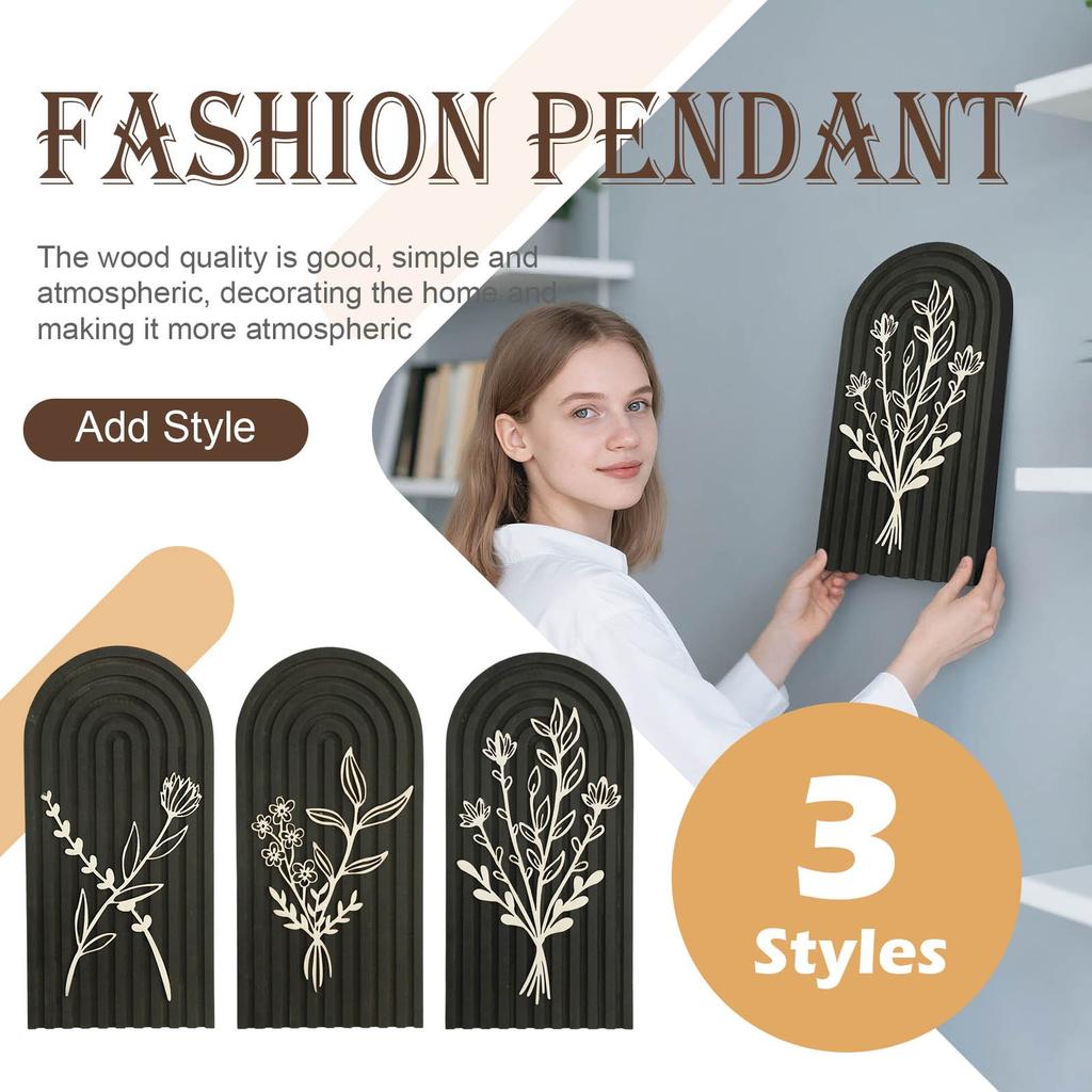 Bohemian Wood Print Crafts Cute Ornaments Home Bedroom Decoration