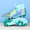 Внешняя торговля трансграничная футбольная обувь с высоким верхом мужская с длинными ногтями искусственная трава студенческая молодежная тренировочная кожаная спортивная обувь