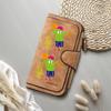 Cute Cartoon Print Long Wallet Casual PU Leather Multi Card Holder Fashion Portable Purse for Daily Use