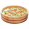 Yamako Natural Wood Sushi Rice Bowl, 36cm