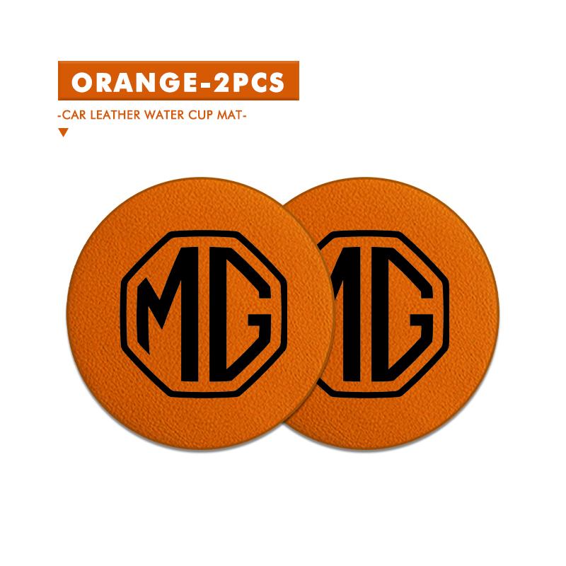 2pcs Suede Car Coaster Anti-slip Pad Water Cup Mat Bottle Holder For MG Cyberster 3 5 6 7 ZS ES5 ONE HS 4 EV Q7