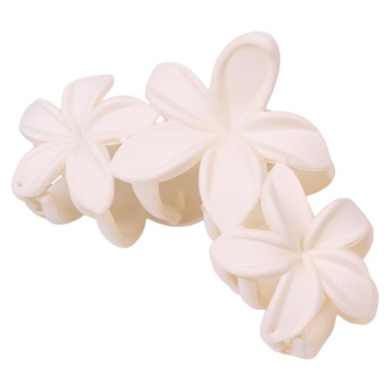 Женский пластиковый коготь для волос в форме цветка ярких цветов, заколка для волос, противоскользящий дизайн, прочный захват, коготь для волос, заколка для волос на затылке, головные уборы