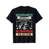 PLUS SIZE Men'S Humorous Farming T-Shirt Featuring German Agricultural Quote And Tractor Design - Black Casual Short-Sleeve Round Neck Tee Perfect