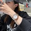 Женские часы с большим циферблатом, персонализированный силиконовый ремешок для часов, многофункциональные модные часы со стразами и календарем для женщин