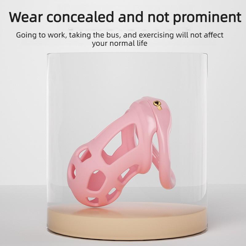 Silicone Chastity Cage Cock Lock Penis Ring Sex Toys For Sissy Men Stretcher BDSM Gay Erotic Urethral Device Adult Bondage Toys