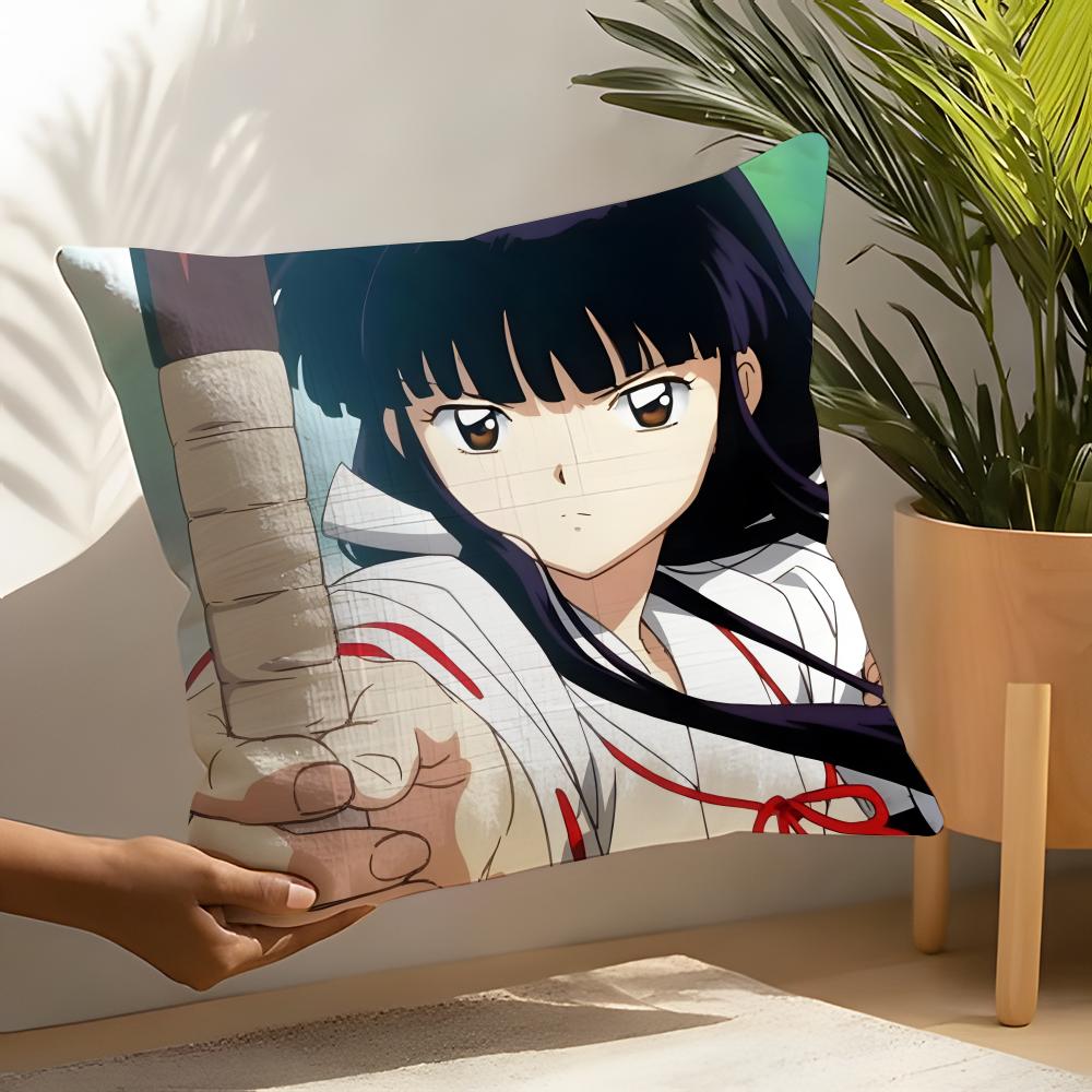 Anime Movie IInuyasha InuYasha Pillow Case Linen Cushion Covers For Decorative Sofa Home Pillows Case Car Chair Pillows Cases
